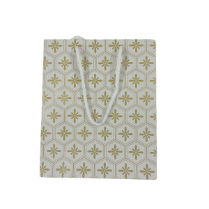 White flowers carry bag (8*6.5)