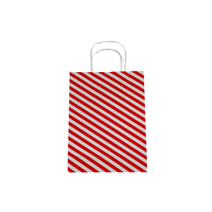 Red White Lines Carry Bag (10*7.5)