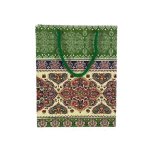 Green design and multi colour design carry bag (9*7)