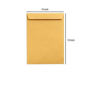 Yellow envelope cover ( 10*12)